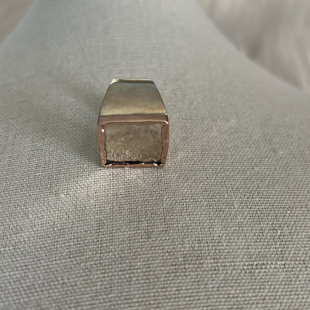 Handmade Sterling Silver and 14k Gold Ring - Picture 6 of 9